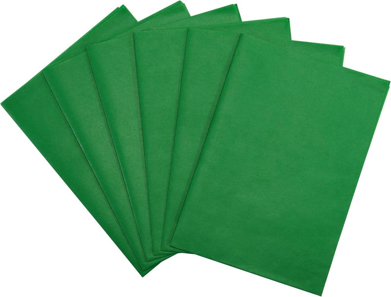 ROSYJUNE 36 Sheets Green Tissue Paper for Gift Bags, 20" x 14" Wrapping Tissue Paper for Birthday Party Christmas Holiday Decoration DIY Craft - Image 1